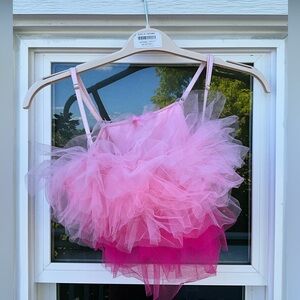 Pink Tulle Top